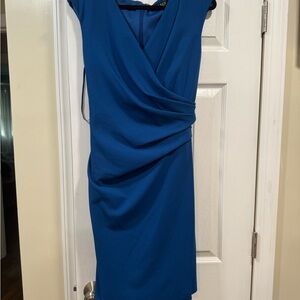 Ralph Lauren Asymmetrical Blue Dress